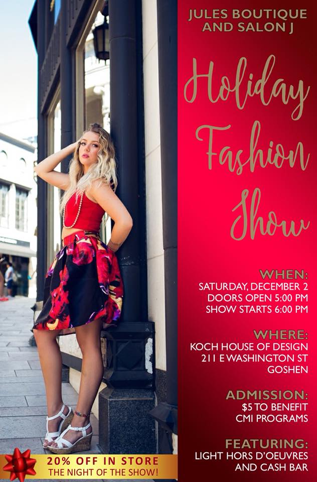 2017 Holiday Fashion Show at Koch House of Design, December 2, 2017 at 5 PM