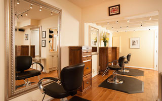 hair salon Alexandria interior