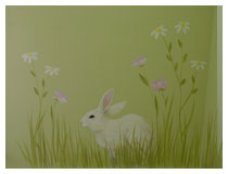 nursery rabbit bunny art