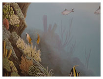coral reef mural