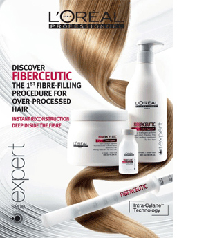 fiberceutic hair salon treatment for damaged hair