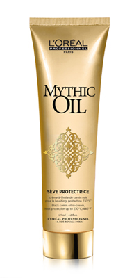 heat styling serum by mythic oil
