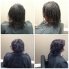 Before (top) and After (bottom) of a Color appliction done by Jackie