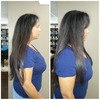 Before (done at another salon) and After Great Lengths correction done by Jennifer