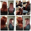 Before and After and glimpse of Great Lengths hair extensions done by Jennifer