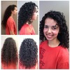 Before and After Ouidad Deep Treatment, Hairc Cut and Style done by Andrea