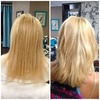 Before and After of Hair Cut and Style done by Jennifer