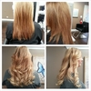 Before and After Great Lengths application done by Jennifer
