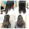 before and after Great Lengths application done by Jennifer